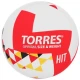 Мяч волейбольный TORRES Hit, PU, клееный, 12 панелей, р. 5