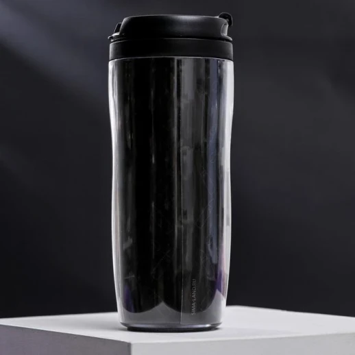 Термостакан со вставкой «Я пришёл выпить твой кофе и подарить тебе шарик», 350 мл, сохраняет тепло 2 ч