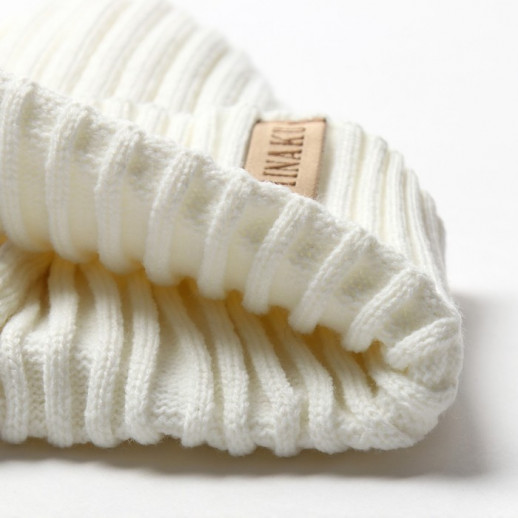 Шапка женская MINAKU "Бини" цвет молочный