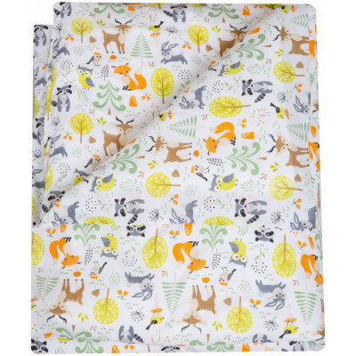 Пододеяльник детский ВОМБАТИК Лесные звери 142х112 см на молнии