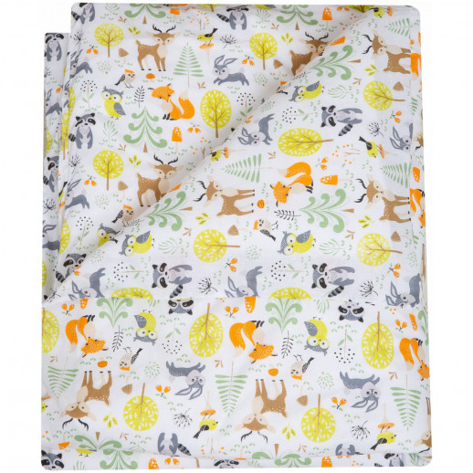 Пододеяльник детский ВОМБАТИК Лесные звери 142х112 см на молнии