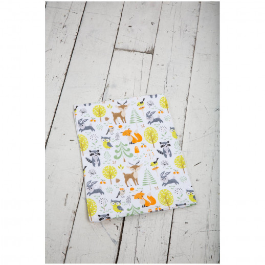 Пододеяльник детский ВОМБАТИК Лесные звери 142х112 см на молнии