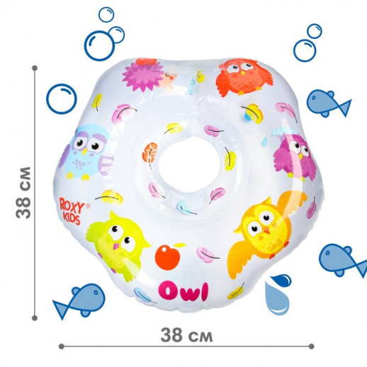 Надувной круг на шею для купания малышей Owl, «Птички»