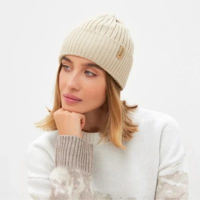 Шапка женская MINAKU "Бини" цвет бежевый