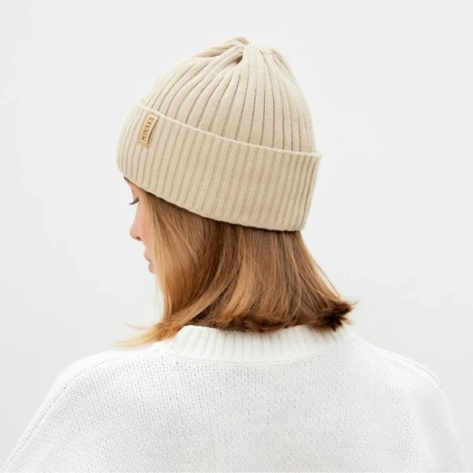 Шапка женская MINAKU "Бини" цвет бежевый