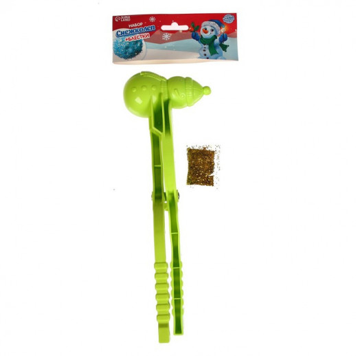 Набор снежколеп-песколеп «Снеговик» 33 × 9 × 11 см + блёстки 5 г, МИКС