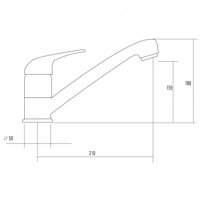 Смеситель Kuppersberg Kuppersberg TOPAZ KG2560 BLACK METAL