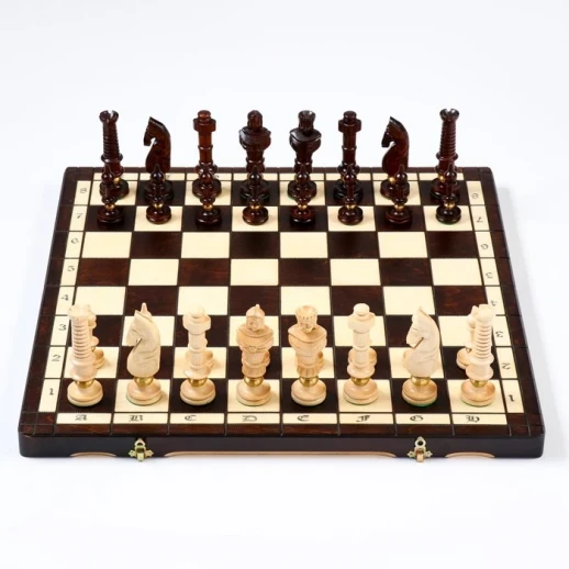 Шахматы польские Madon "Королевские", 62 х 62 см, король h-12,5 см