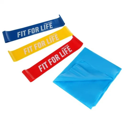 Фитнес-набор ONLITOP Fitness time: лента-эспандер, набор резинок, инструкция, 10,3×6,8 см