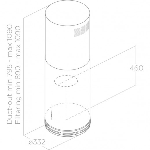 Островная вытяжка ELICA ELICA ZENITH II IX/A/33-PRF0183060