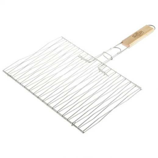 Решётка-гриль для рыбы Maclay, двойная, нержавеющая сталь, 45х25 см