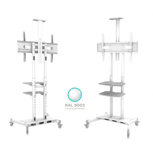 Мобильная стойка ONKRON на 1 ТВ ONKRON TS1552 White