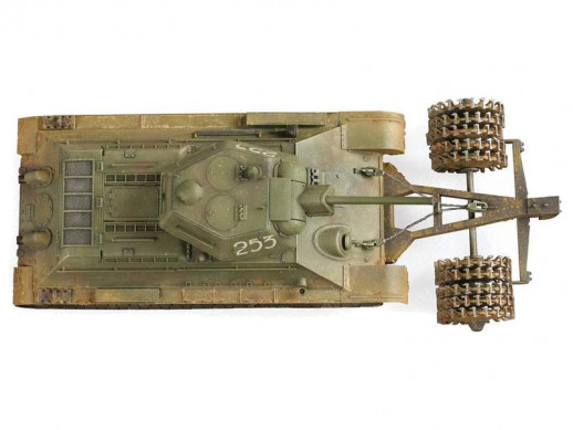 Сборная модель ZVEZDA Советский средний танк с минным тралом Т-34/76, 1/35