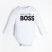 Боди детское с длинным рукавом Крошка Я "Little Boss", цвет белый