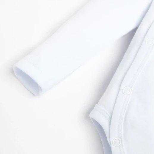 Боди детское с длинным рукавом Крошка Я "Little Boss", цвет белый