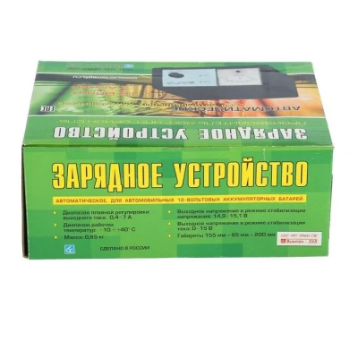 Зарядно-предпусковое устройство АКБ Вымпел-265, 0,6 - 7 А, 12 В, до 100 Ач