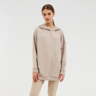 Худи женское MINAKU: Casual Collection цвет бежевый