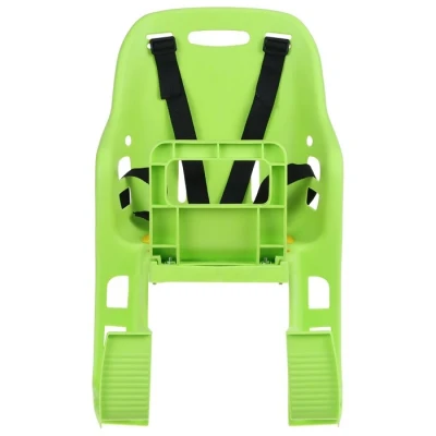 Велокресло заднее, крепление на багажник, цвет серый