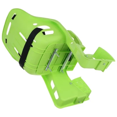 Велокресло заднее, крепление на багажник, цвет серый