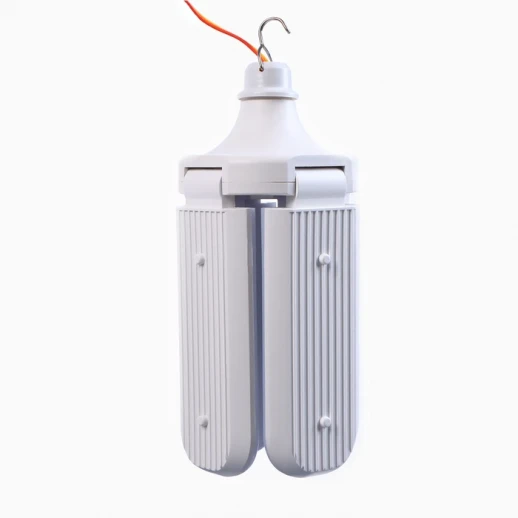 Фонарь кемпинговый, 45 Вт, SMD 2835, кабель l-1.5 м, с зажимом от 12 В, 9.6 х 24 см