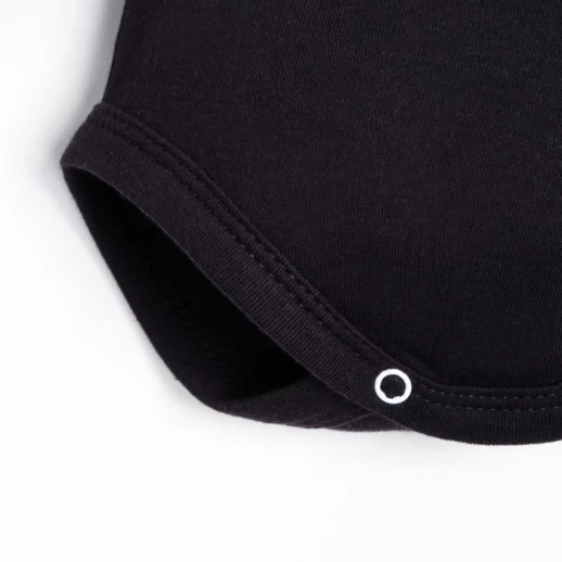 Боди детское с длинным рукавом Крошка Я "Little Boss", цвет чёрный