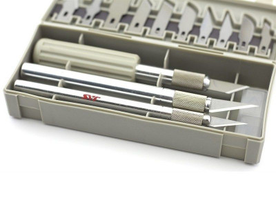 Набор ножей с цанговым зажимом, 22 предмета