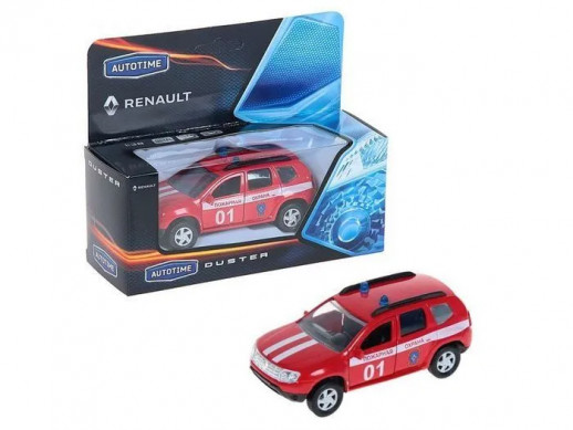 Машина Autotime "RENAULT DUSTER" пожарная охрана 1:38