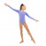 Купальник гимнастический Grace Dance, с длинным рукавом, р. 42, цвет сирень