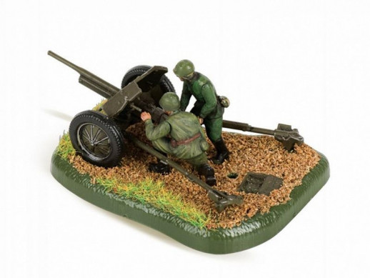 Сборные солдатики ZVEZDA Советская 45-мм пушка, 1/72