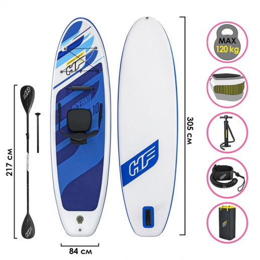 SUP-доска Oceana Convertible, 305x84x12 см, 65350 Bestway