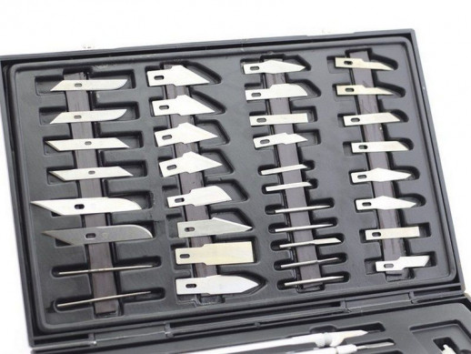 Набор ножей с цанговым зажимом, 51 предмет