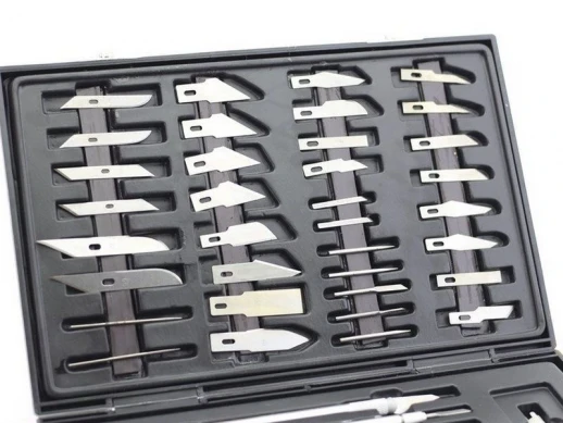 Набор ножей с цанговым зажимом, 51 предмет