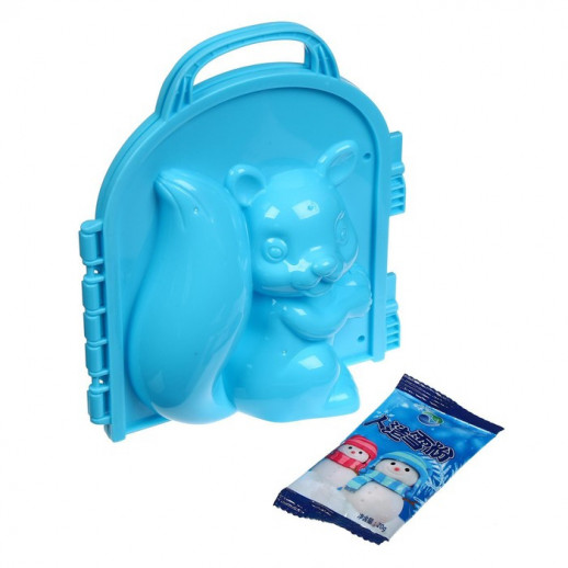 Снежколеп-песколеп «Белочка» + волшебный снег 20 г, набор, цвета МИКС