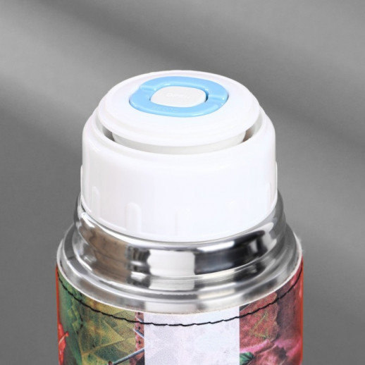 Термос «Листья» в кожзаме, MODE FORREST, 750 мл, время сохранения тепла 16-18 ч