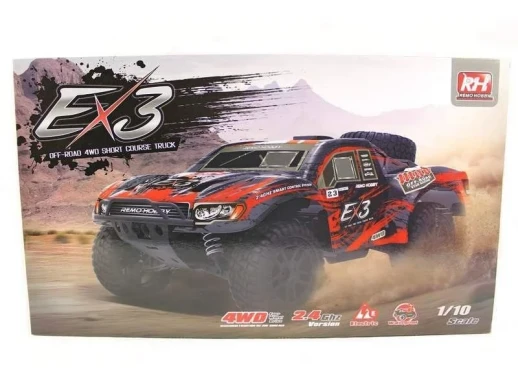 Радиоуправляемый шорт-корс Remo Hobby EX3 Brushless UPGRADE (синий) 4WD 2.4G 1/10 RTR