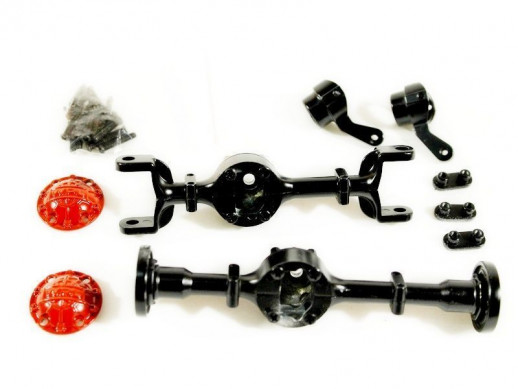 Корпуса мостов WPL 4x4, металл для моделей B-14, B-24, C-14, C-24