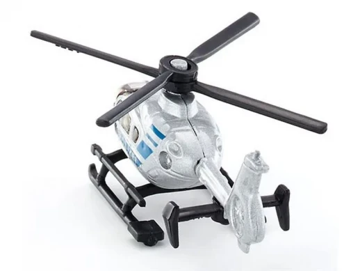 Вертолет Siku 0807 Полиция 1/55, 7.5 см, серебристый