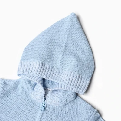 Джемпер вязаный Крошка Я на молнии рост 74-80 см, голубой