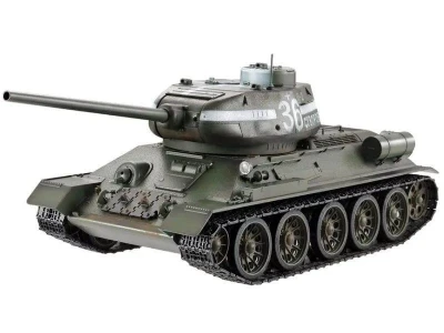 Р/У танк Taigen 1/16 T34-85 СССР дым для ИК боя V3 2.4G RTR