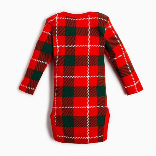 Набор: боди, штанишки и шапочка Крошка Я «Клетка»