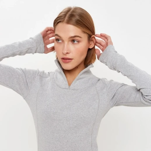 Термобельё женское (лонгслив, лосины) MINAKU цвет серый меланж