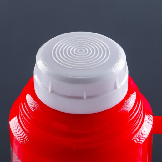 Термос 1 л, со стеклянной колбой, сохраняет тепло 8 ч, 12 х 28 см, микс