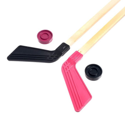 Набор 2 клюшки хоккейных 80 см, 2 шайбы