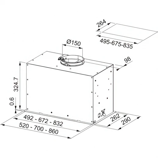 Вытяжка Franke FBFP XS A70 Franke FBFP XS A70 305.0665.369