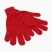 Перчатки женские, цвет красный, размер 18