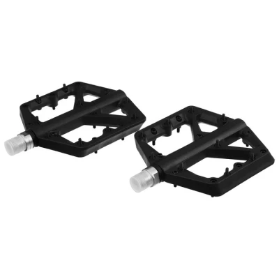 Педали 9/16" с подшипником, нейлон, съёмные шипы, цвет чёрный (Цена за 2 шт.)