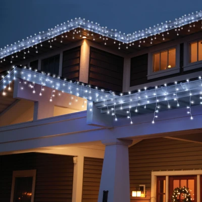 Гирлянда Гирлянда уличная 268LED 220V, 8х0,7м, холодный белый