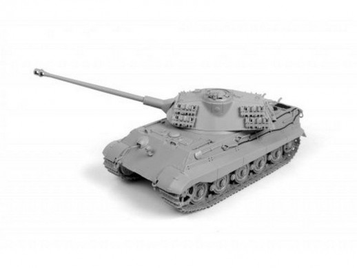 Сборная модель ZVEZDA Королевский Тигр с башней Порше, 1/35