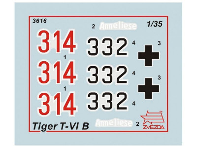 Сборная модель ZVEZDA Королевский Тигр с башней Порше, 1/35