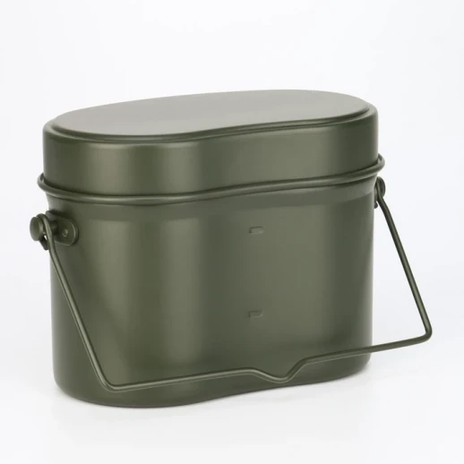 Котелок походный "Привал", 1,2л, зеленый